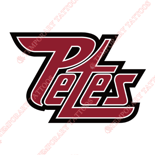 Peterborough Petes Customize Temporary Tattoos Stickers NO.7374
